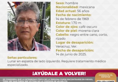 Reportan desaparición del docente Ignacio Valentín Flores Aguayo en Veracruz