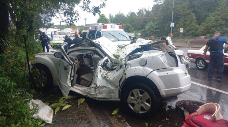 Accidente en carretera Xalapa – Perote deja 3 lesionados