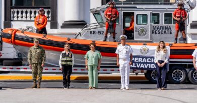 Alcaldesa Maryjose Gamboa participa en el arranque del Operativo Salvavidas de la Secretaría de Marina
