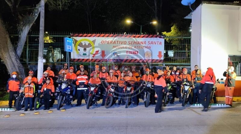 Escuadrón Nacional de Rescate inicia operativo de Semana Santa en Xalapa