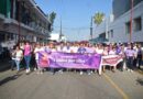 Para conmemorar el 8M, realizan caminata «Unidos por ellas» en San Andrés Tuxtla 