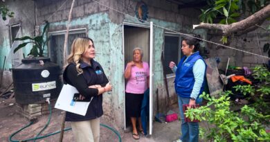 Alcaldesa Maryjose Gamboa supervisa atención a daños ocasionados por el Frente Frío 41