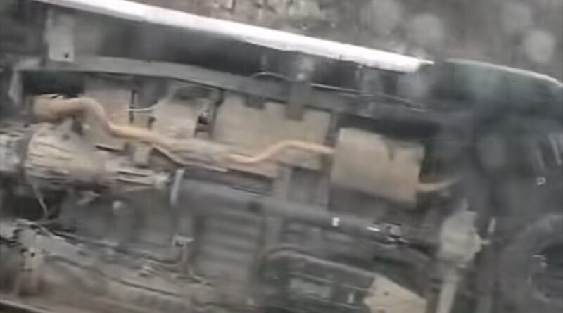 Volcadura en la carretera Coatepec – Las Trancas