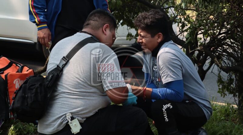 Tres motociclistas lesionados en la carretera Xalapa–Veracruz