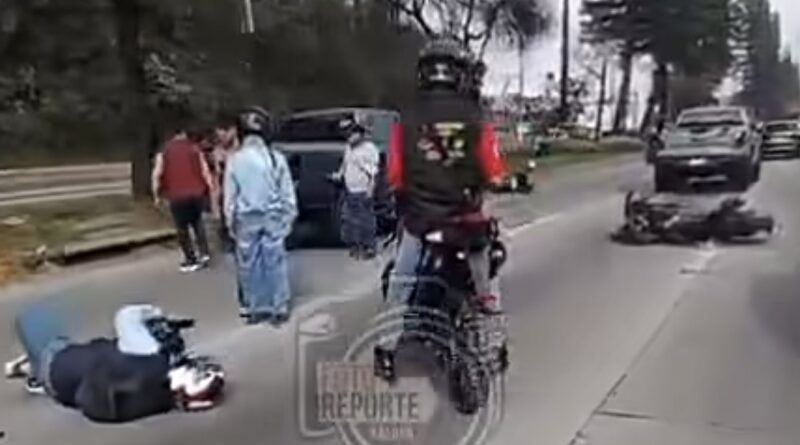 Motociclistas lesionados tras accidente en Lázaro Cárdenas