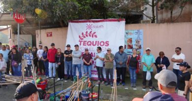 Daniela Griego, al frente del Tequio dominical; también realizó recorrido en la colonia Mártires de Chicago