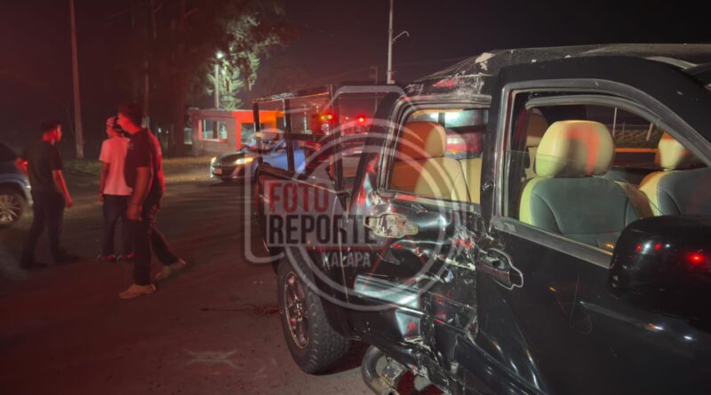 Cuatro lesionados tras choque en la carretera Xalapa – Veracruz