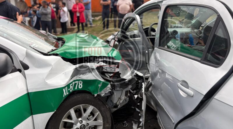 Cinco lesionados deja choque en la carretera Xalapa–Perote, a la altura de Piletas