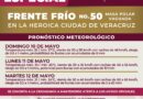 Provocará frente frío 50 lluvias y norte en la ciudad de Veracruz