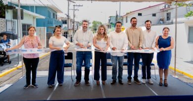 Alcaldesa Maryjose Gamboa inauguró obra de repavimentación de la calle 8 en la colonia Revolución