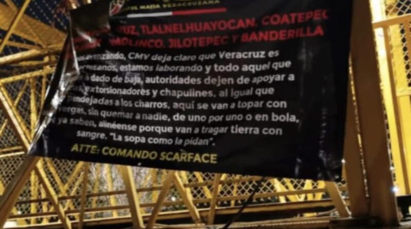 Aparecen presuntas narcolonas en varios puntos de Xalapa
