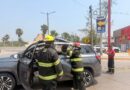 Atiende PC municipal de Veracruz explosión de cilindro de gas LP en vehículo particular