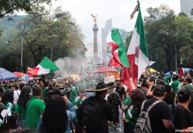 Nacional |Ángel de la Independencia se pinta de Verde, Blanco y Rojo por el triunfo de la selección