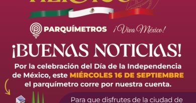 Suspende Ayuntamiento de Veracruz cobro de parquímetros este 16 de septiembre