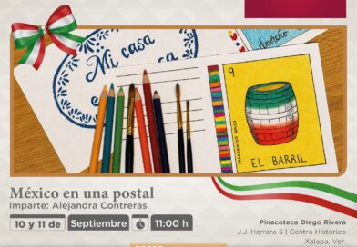 Taller de postales ilustradas en la Pinacoteca Diego Rivera