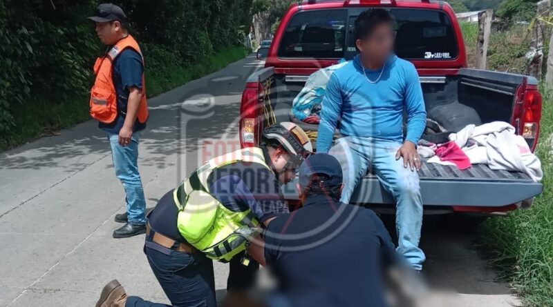 Motociclista lesionado tras derrapar en camino a La Haciendita