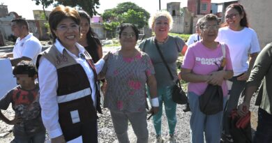 Rescata Rosa María vialidad de Palma Real afectada por fugas de agua que Grupo MAS no ha atendido