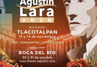 Invita SECVER al Festival Agustín Lara en Tlacotalpan y Boca del Río, los días 13 y 14 de noviembre