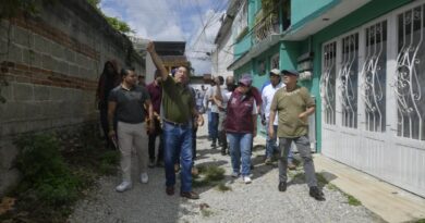 Autoridades municipales en territorio, recorrieron la colonia Tabasco