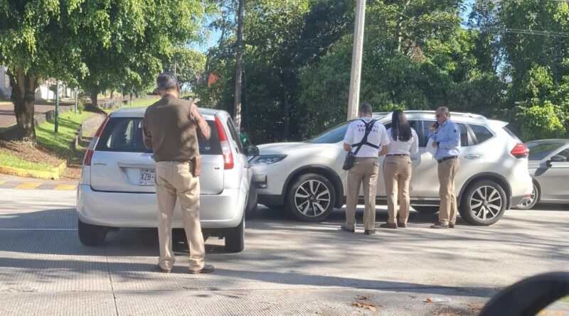 Choque por alcance sobre Murillo Vidal