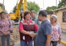 Supervisa Rosa María construcción de drenaje pluvial en la colonia Pocitos y Rivera